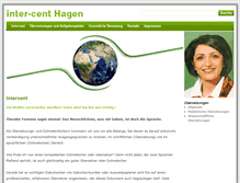 Tablet Screenshot of intercent-hagen.de